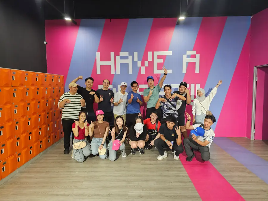 Advisory Apps team at an indoor activity park team outing in Kuala Lumpur
