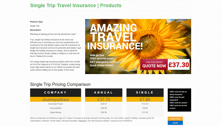Journeys Direct Insurance screenshot 2